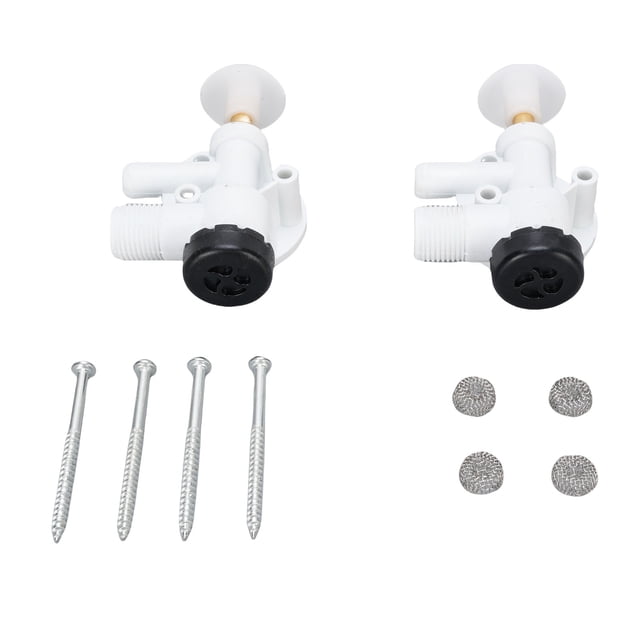 RV Water Valve Replacement Kit, 385314349 Prevent Leakage Precise Fit RV Toilet Water Valve Kit for Motorhome Replacement for VacuFlush