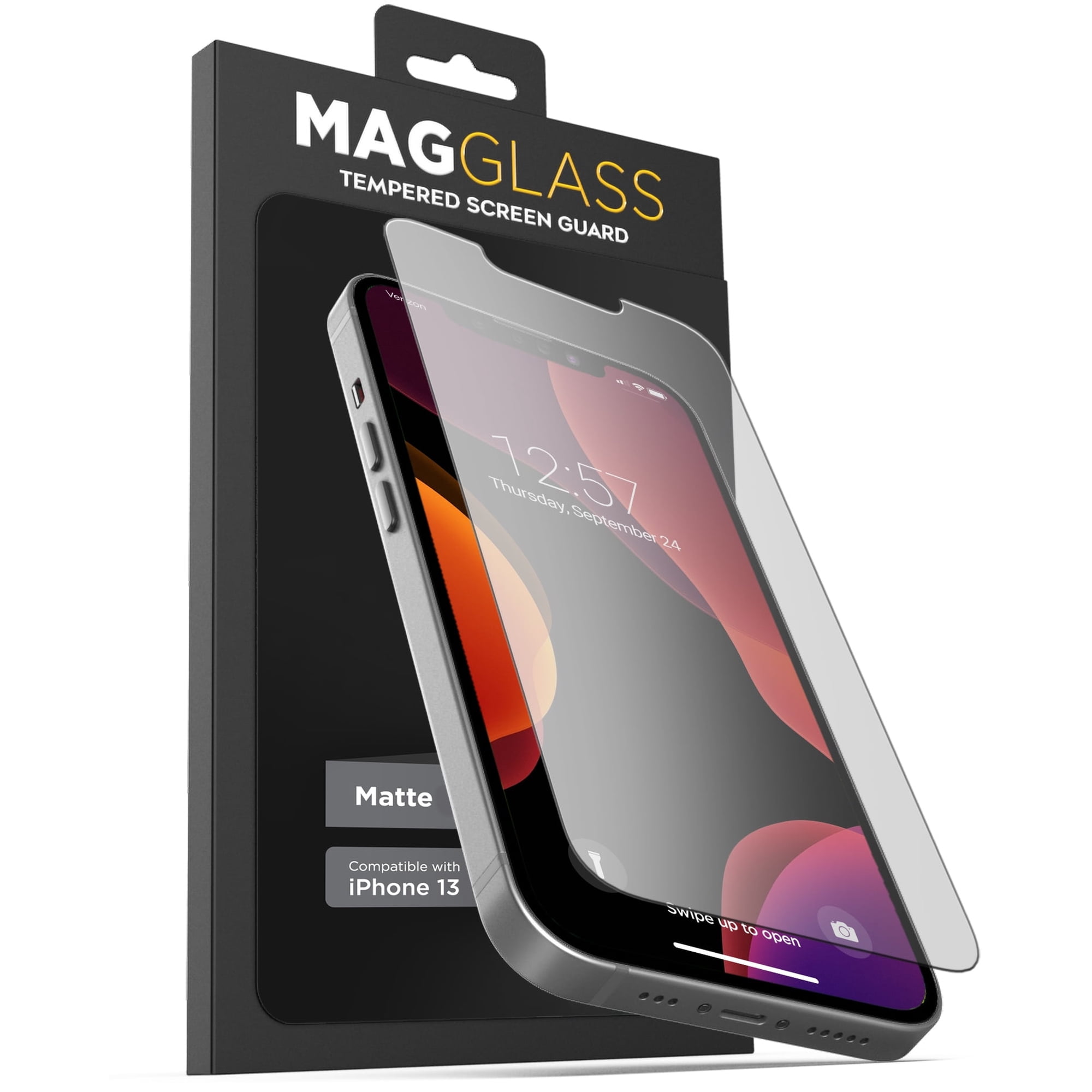 Magglass Matte Screen Protector Designed for iPhone 13 / iPhone 13 Pro Tempered Glass (Anti Glare) Fingerprint Resistant Display Guard (Case Compatible)