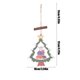 thumbnail image 3 of Puntoco Árbol de Navidad de madera para colgar, decoración navideña, escena decorativa, decoración para árbol de Navidad, varias formas disponibles, 2 piezas, 3 of 6