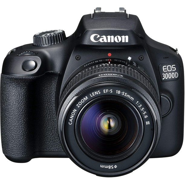 Canon EOS Rebel 3000D/T100 Digital SLR Camera with 18-55mm Lens Kit + Pixi  AdvancedAccessory Bundle - image 3 of 6