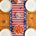 thumbnail image 2 of Sm:)e Stripes America Star Falg Patriotic Fourth of July Table Runner 13x72 Inch, 2 of 7