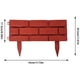 thumbnail image 5 of 4 Vallas de Plástico con Efecto Ladrillo para Jardín | Borde Flexible y Plegable para Caminos con Arbustos | Valla Decorativa de Plástico Gris con Estacas | Separador de Parterres para Césped y Terra, 5 of 6