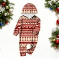 thumbnail image 4 of Pyjama pour Bébé, Combinaison à Manches Longues Imprimée Décontractée Parent-Enfant pour la Maison, Pyjama Assorti, 4 of 4