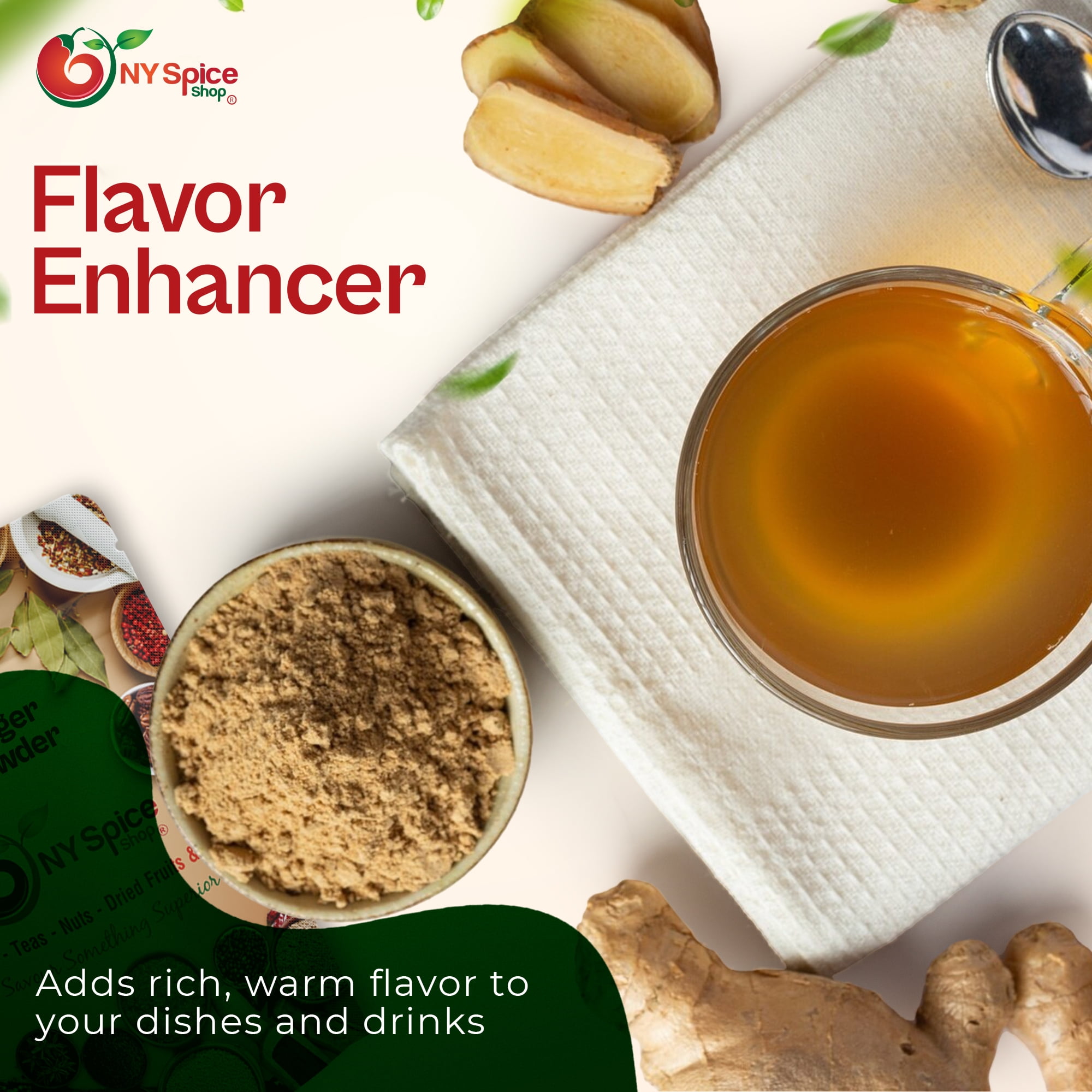 NY SPICE SHOP Ginger Powder - 3 Pound - Ground Ginger Root Powder - Great Flavor - Highly Aromatic