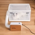 thumbnail image 3 of Caja Secadora Para Mascotas, Suministro De Aire Suave, Circulación De Aire Fluida, Polea Transparente, Habitación Seca Para Mascotas Ultra Silenciosa, Plegable Para Gatos Para El, 3 of 7