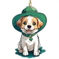thumbnail image 2 of Wmhnj Adorno colgante navideño con forma de perro salchicha para el rbol de Navidad., 2 of 6