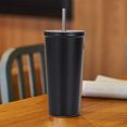 thumbnail image 3 of Taza de café de oficina con frasco de vacío de doble capa al vacío con taza de paja de acero inoxidable de 500ml, 3 of 5