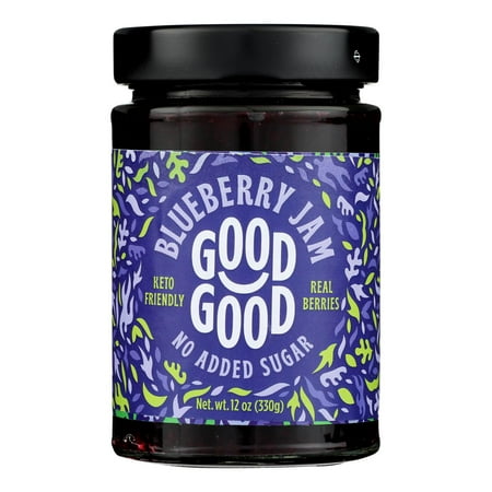 Good Good - Jam Blueberry No Sugar - Case Of 6-12 Oz