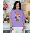 thumbnail image 4 of ALLTB Easter Bunny Shirt Women Oversized Happy Easter Day Tee Cute Bunny Rabbit Tshirt Floral Flower Casual Short Sleeve Tops, 4 of 6