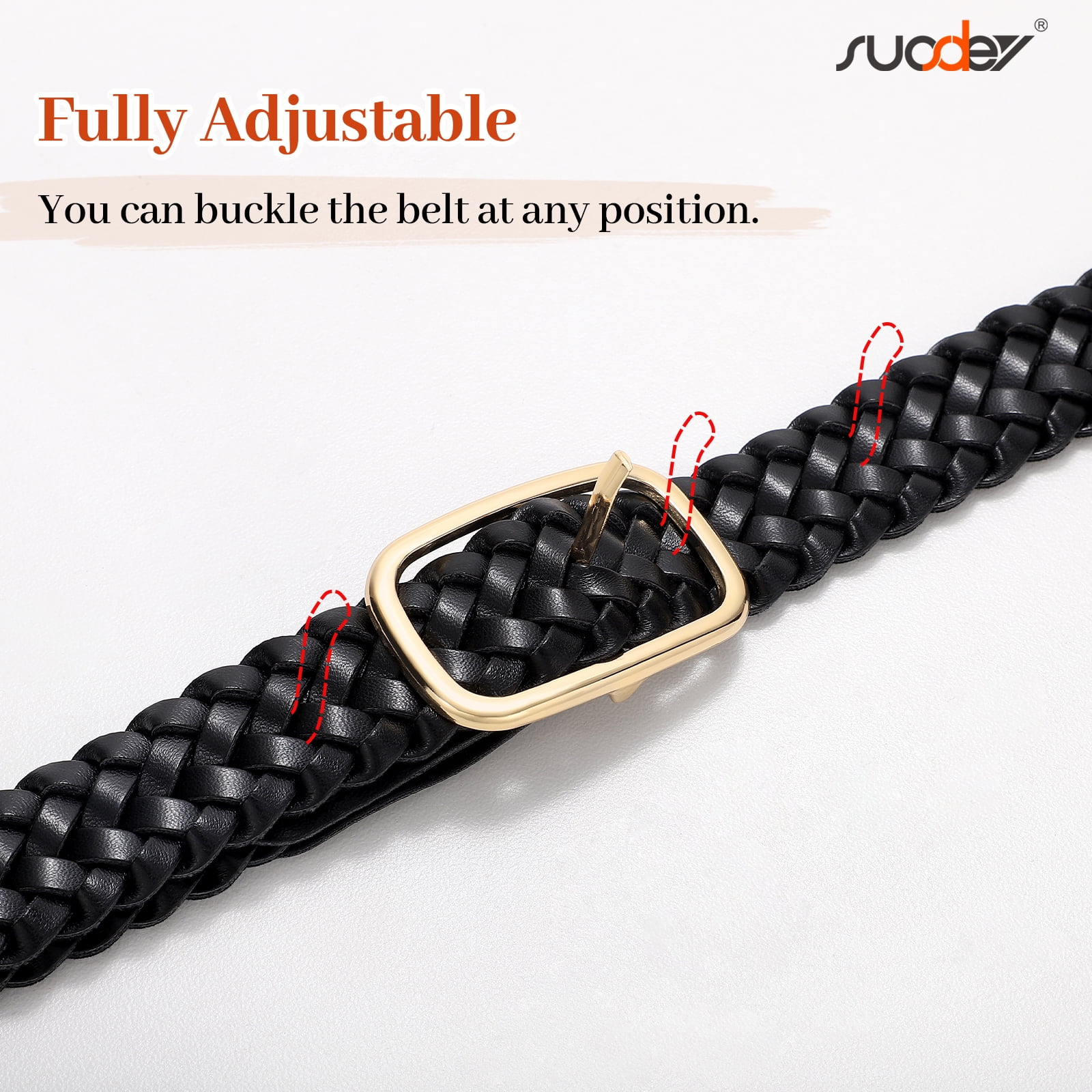 2488 2 Pack Women\'s Leather Braided Skinny Belts Woven Thin Waist Skinny Braided Belt In Italian Leather For Women | J.Crew main image 2
