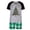 Green, variant on Eygvbb Christmas Pajamas Women Matching Family Pajama Set Raglan Short Sleeve Top with Christmas Tree Ornament Print, Plaid Shorts Two‑Piece Sleep Outfit Casual Loungewear
