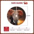 thumbnail image 3 of Daiia Elephant Sunset in Kenya Drawing Merry Christmas Tree Skirt , Xmas Large Lace-up Tree Skirt, Santa Snowflakes Rustic Home Decorations New Year Party Farmhouse Decor-48", 3 of 7
