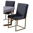 thumbnail image 2 of Comedor MOBILKRAFT Caceres 6 Sillas Tubular y Cubierta laminada color Negro y Oro, 2 of 5