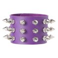 thumbnail image 1 of EeaseCA Punk Style Bracelet Alternative Bangle Three Row Cuspidal Spikes Wristband, 1 of 7