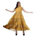 thumbnail image 3 of Moomaya Robes à Étages en Rayonne pour Femmes Imprimées Col Classique Robe-Chemise Femmes, 3 of 4