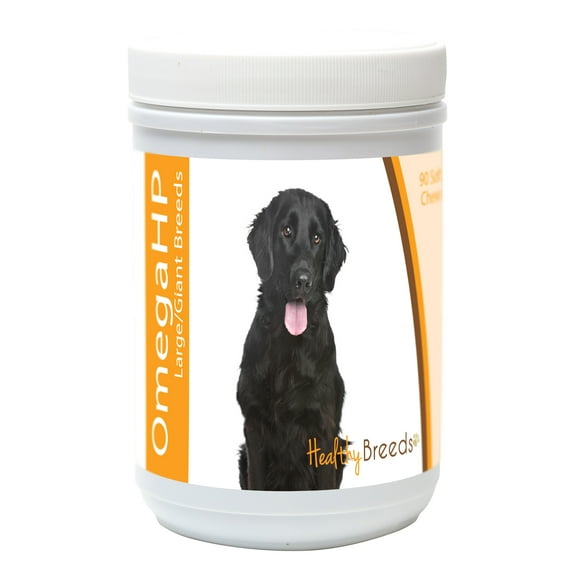 Healthy Breeds Flat Coated Retriever Omega HP Fatty Acid Skin and Coat Support Soft Chews