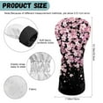 thumbnail image 6 of Yuyamidu Cherry Blossom Golf Club Head Cover Waterproof Golf Head Cover Pink Driver Headcover Fairway Wood Headcover Hybrid Club Head Cover with Soft Lining, 6 of 7