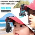 thumbnail image 4 of Baseball Hat Clip for Insta360 Go 3/3S, Vertical & Horizontal Adjustable Baseball Cap Backpack Mount Bracket Fixing Bracket for Insta 360 Go 3S Accessories, 4 of 9