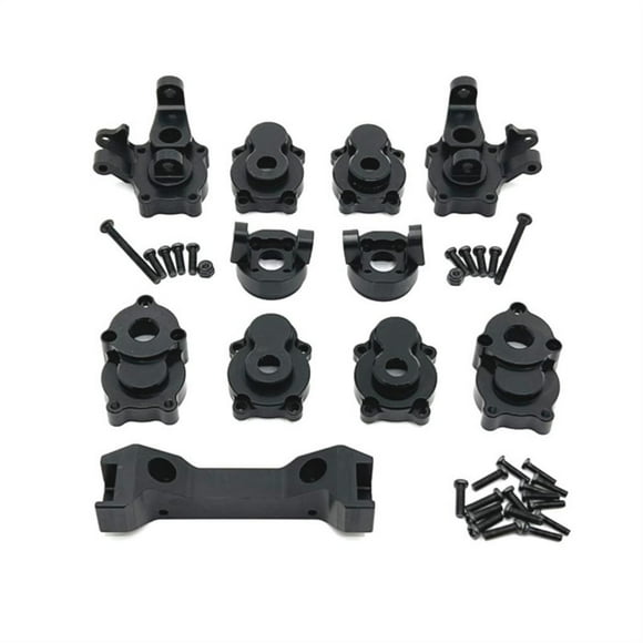 Xingzhi Kit de Pièces Métalliques de Mise à Niveau en Métal Trempé pour 1/10 YIKONG YK4103 Crawler RC Hop-ups Noir