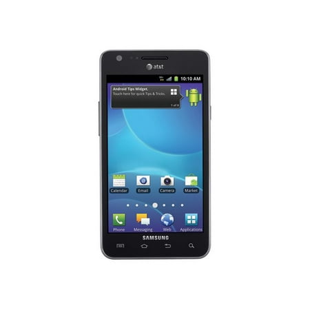 Samsung Galaxy S II - 3G smartphone - RAM 1 GB / Internal Memory 16 GB - microSD slot - OLED display - 4.3" - 800 x 480 pixels - rear camera 8 MP - AT&T - black