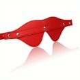 thumbnail image 1 of 1pc BDSM Adult Erotic Eye Mask Leather Connected Two Half Round Vertical Row 5 Nail Pin Buckle Eye Mask Flirting Sex Toy Adult Supplies, 1 of 4