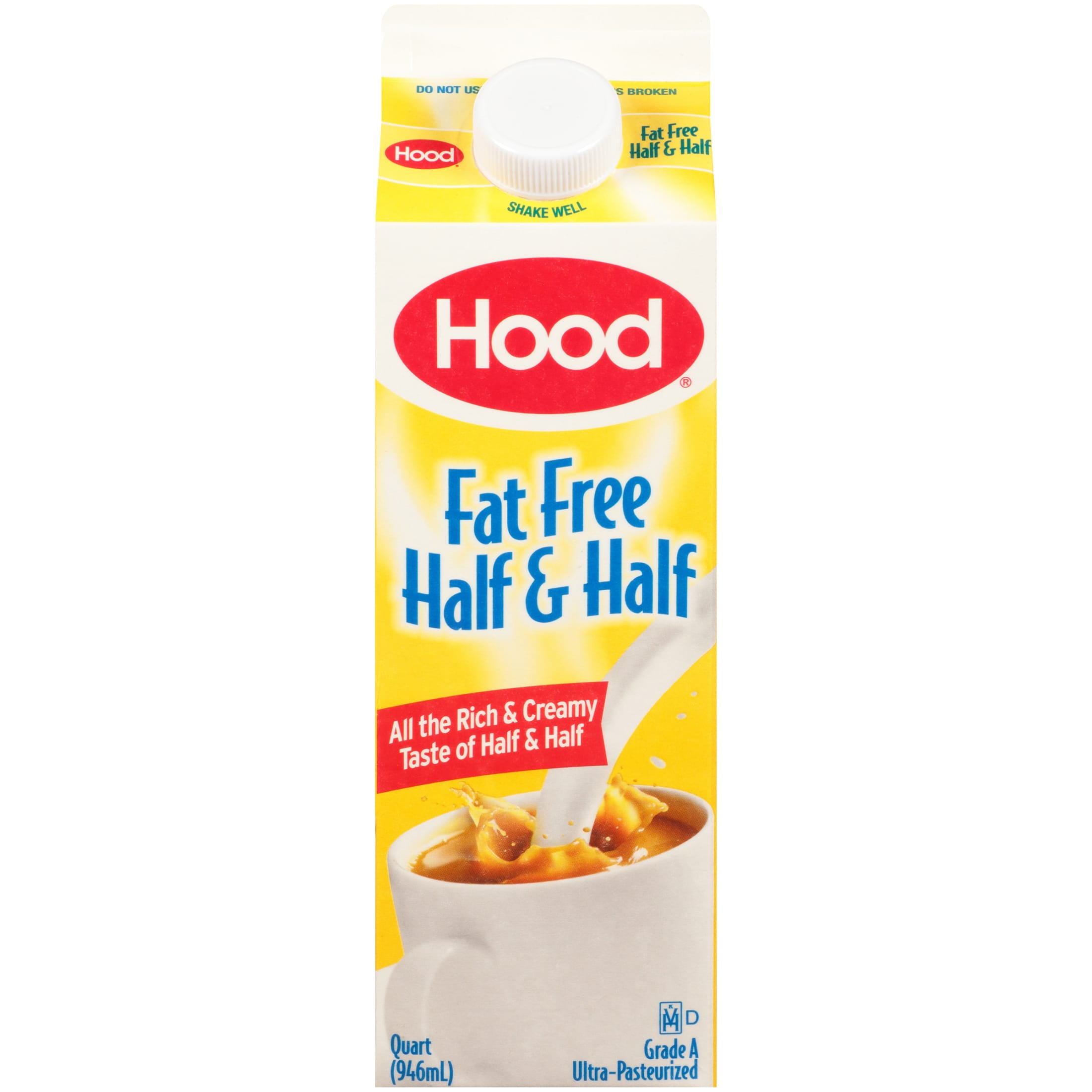 Hood Fat Free Half & Half, QT
