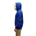 thumbnail image 3 of Sans Skeleton Blue Sweatshirt With Furry Hood, 3 of 5
