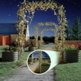 thumbnail image 4 of Bingirl Galvanized Vertical Garden Kit–Tall Arch Trellis+Raised Planter Boxes Metal Raised Beds (White), 4 of 7