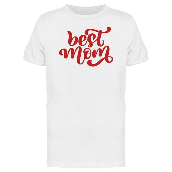 Best Mom Red T-Shirt Men -Image by Shutterstock, Male Medium