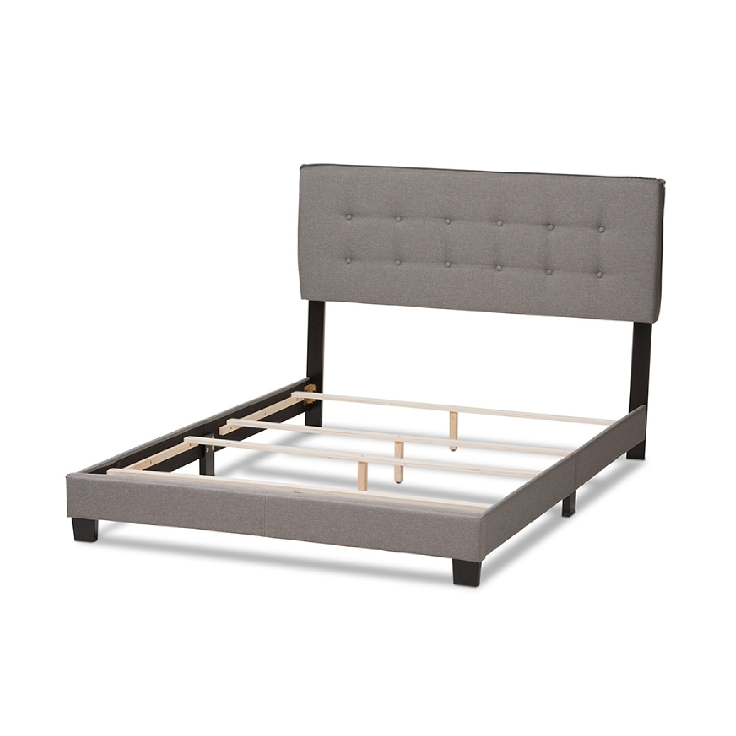 Baxton Studio Audrey Modern and Contemporary Upholstered Bed, Multiple Sizes, Multiple Colors - image 3 of 7