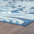 thumbnail image 5 of Transitional 5x8 Area Rug (5'3'' x 7'3'') Floral Navy, Aqua Living Room Easy to Clean, 5 of 12