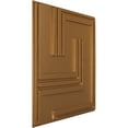 thumbnail image 2 of Ekena Millwork 19 5/8"W x 19 5/8"H Geometric EnduraWall Decorative 3D Wall Panel, Bright Coat Gold (Covers 2.67 Sq. Ft.), 2 of 6