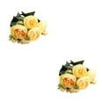 thumbnail image 4 of Ramo de peonías artificiales Injueey flores de seda Simulación falsa, 4 of 6