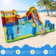 thumbnail image 2 of Airfind 9-in-1 Inflatable Water Slide Jumping Castle with Climbing Wall, Basketball Hoop, Football Goals & Volleyball Net, 197"x161"x75" for Kids 3-12, 2 of 9