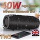 thumbnail image 2 of Altavoz Bluetooth inalámbrico portátil de 40 W, resistente al agua, estéreo, graves potentes, USB, AUX, FM, 2 of 5