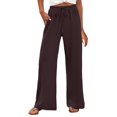thumbnail image 2 of BILIKEYU Women's Wide Leg Casual Beach Trousers, Casual Pants for Women, Womens Pants, Stretch Pants for Women, 2 of 6