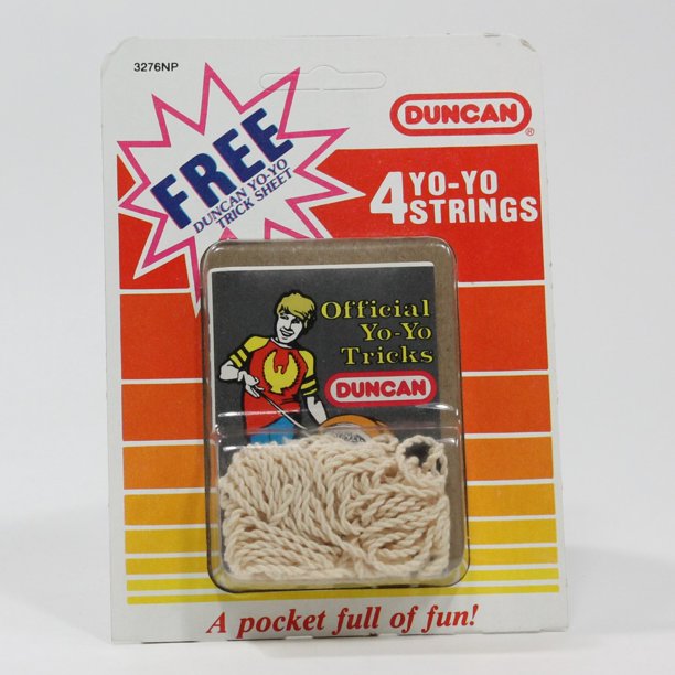 Duncan 4 YoYo Strings and Official YoYo Trick Sheet