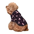 thumbnail image 5 of Fotbe Poodle Dog Print Small Dog Sweater Hoodies Pet Grey Hooded Soft Fleece Sweatshirts with Pocket Fall Winter Puppy Cat Sweaters Warm Clothes-XX-Large, 5 of 7