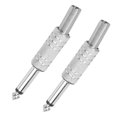 thumbnail image 1 of Audio Adapter Male Joiner 2Pcs Audio Adapter Male Coupler Joiner Guitar Earphone Straight Jack Plug In Connector 6.35mm, 1 of 8