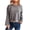 Dark Gray-1, variant on Fall Sweater for Women Chic Patchwork Round Neck Knitted Sweater Casual Long Sleeve Loose Pullovers Jumper Tops