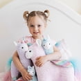 thumbnail image 2 of GUND - Llamacorn - Cotton Candy Turquoise Stuffed Animal Plush, 11, 2 of 6