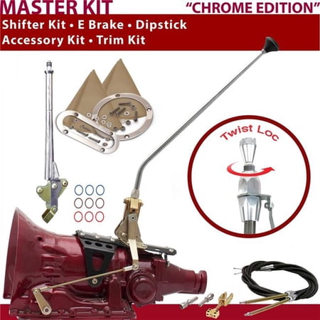 American Shifter FMX Shifter Kit 23 in. E Brake Cable Trim Kit Dipstick for D07C5