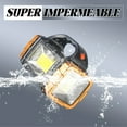 thumbnail image 3 of HIBIBUD Gold Solar Rechargeable Flashlight,USB/Solar Dual Charging for Outdoor Emergency, 3 of 7