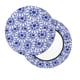 thumbnail image 2 of Disketp Blue And White Flowers Funda Redonda para Taburete, Funda de Cojín para Silla de Bar Suave y Elástica-12 inch, 2 of 7