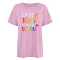 thumbnail image 4 of Fiudx Ofertas y Liquidaciones Camiseta Escolar para Mujer, Camiseta de Profesora de 100 Días, Camiseta Feliz de 100 Días, Impresión de Letras, Enseñanza, Manga Corta, 4 of 4