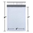 thumbnail image 5 of Sales4Less #000 Poly Bubble Mailers 4X8 Inches Padded Envelope Mailer Waterproof Pack of 500, 5 of 5