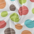 thumbnail image 2 of Coolnut 60" Polka Dots Round Tablecloth, Waterproof Spillproof Polyester Fabric Table Cover with Zipper Umbrella Hole for Outdoor Patio Garden Dining Party, 2 of 7