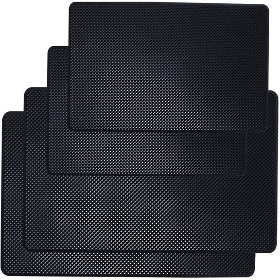 DaKuan Car Dashboard Anti-Slip Mat, 4 Packs 10.5" x 5.7" and 8" x 5.1" Sticky Non-Slip Dashboard Gel Latex Pad for Cell Phone, Sunglasses, Keys, Coins