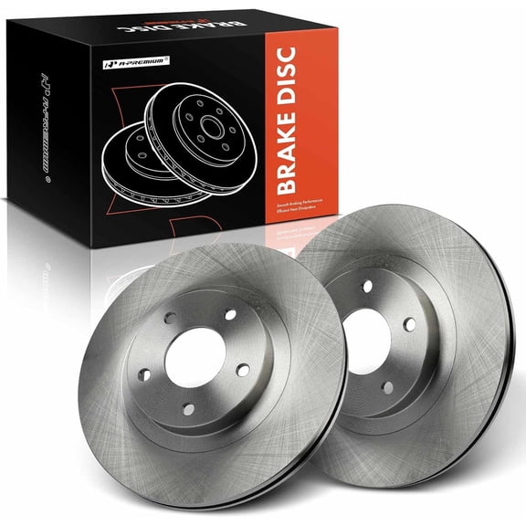 A-Premium Front Vented Disc Brake Rotors Set Compatible with Nissan Altima 2002-2006, Maxima 2002-2003 Infiniti I35 2002-2004