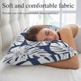 thumbnail image 5 of Navy Blue Monstera Deliciosa Throw Pillow Cover 20 x 30 Inch Decorative Pillow Cover Tropical Summer Botanical Lumbar Pillowcase Seasonal Rectangle Cushion Case for Couch Sofa Bed Living Room, 5 of 9